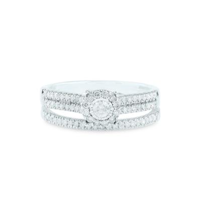 Diamond Engagement Ring Set in 14K White Gold (1/2 ct. tw.)