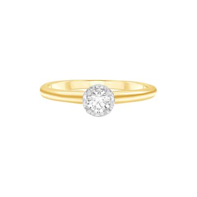 Diamond Solitaire Engagement Ring in 14K Yellow Gold (1/4 ct. tw.)