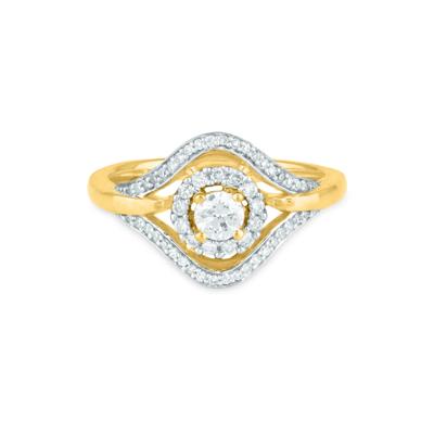 Round Diamond Engagement Ring in 10K Yellow Gold (1/2 ct. tw.)