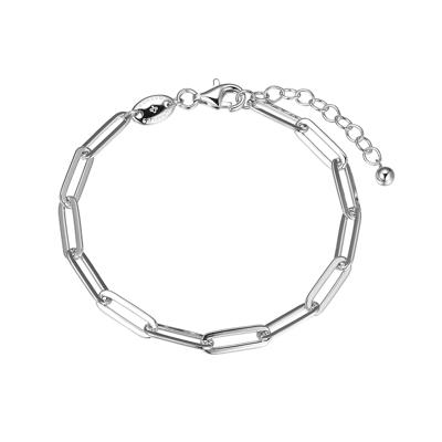 Paperclip Chain Bracelet in Sterling Silver, 8"