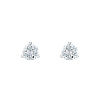 1 1/2 ct. tw. Lab Grown Diamond Martini Stud Earrings in 14K White Gold