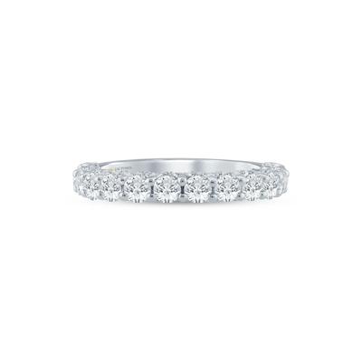 Lab Grown Diamond Wedding Band in 14K White Gold (1 1/2 ct. tw.)