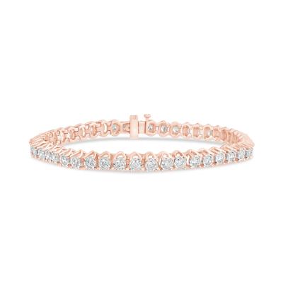 Lab Grown Diamond Illusion Bracelet in 10K Rose Gold (3 ct. tw.)