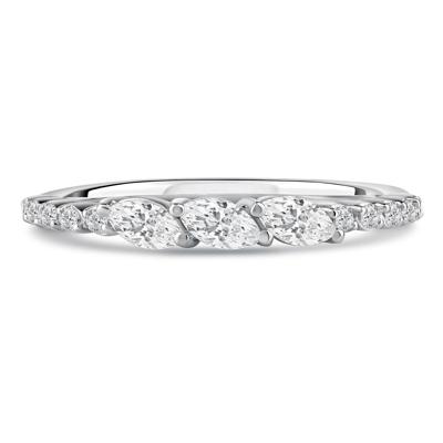 Lab Grown Diamond Band in 10K White Gold (3/8 ct. tw.)
