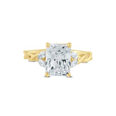 Radiant-Cut Lab Grown Diamond Engagement Ring in 14K Yellow Gold (2 1/5 ct. tw.)