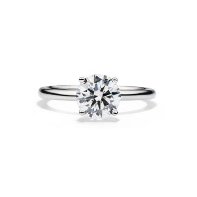 Lab Grown Diamond Solitaire Round Engagement Ring in Platinum (1 1/2 ct.)