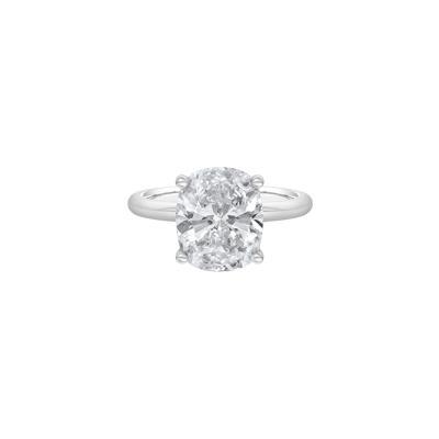 Lab Grown Diamond Elongated Cushion-Cut Engagement Ring in 14K White Gold (5 ct. tw.)