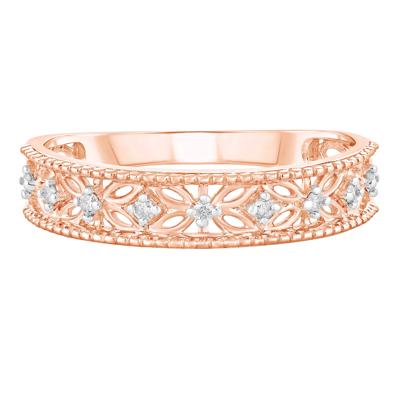 Diamond Accent Ring in 10K Rose Gold