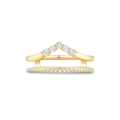 Diamond Chevron Insert in 14K Yellow Gold (1/4 ct. tw.)