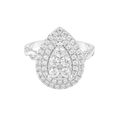 Composite Diamond Engagement Ring in 10K White Gold (1 ct. tw.)