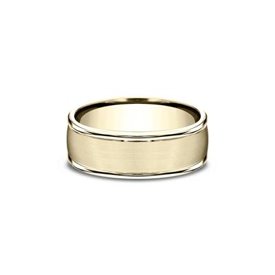 Men's Band in 10K Yellow Gold, 8MM