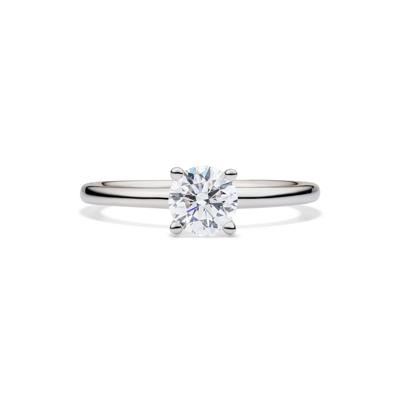 Lab Grown Diamond Round Solitaire Engagement Ring in 14k White Gold (3/4 ct.)