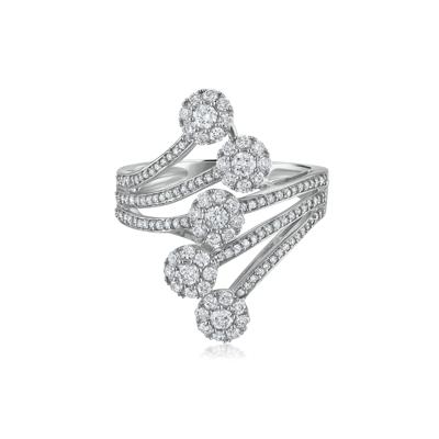 Diamond Swirl Ring in 10K White Gold (1 ct. tw.)