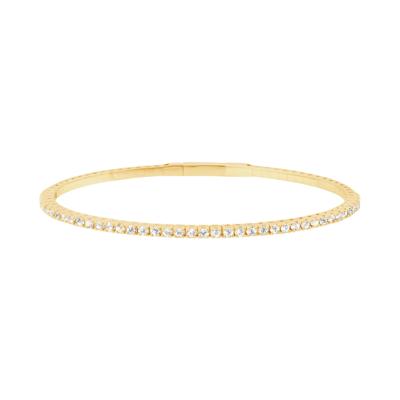 Diamond Flex Bangle Bracelet in 10K Yellow Gold (1 1/2 ct. tw.)