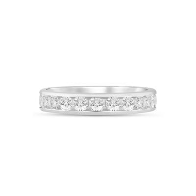 Diamond Channel Band in 14K White Gold (1 ct. tw.)