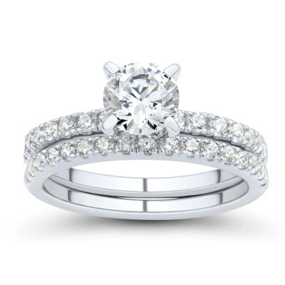 1/2 ct. tw. Brilliant-Cut Diamond Semi-Mount Engagement Ring in 14k White Gold (Setting Only)