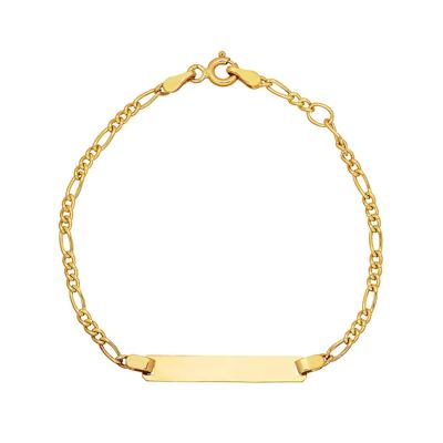 Children's ID Bracelet in 14K Yellow Gold