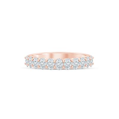 Lab Grown Diamond Oval Anniversary Band in 14K Rose Gold (1 ct. tw.)