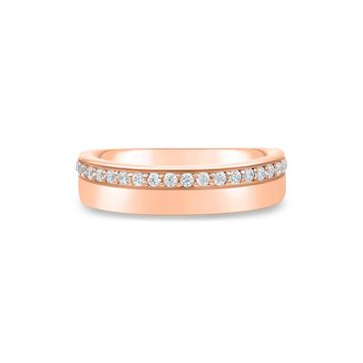 Lab Grown Diamond High-Polish Band in 10K Rose Gold (1/4 ct. tw.)