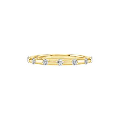 Piper Lab Grown Diamond Wedding Band in 14K Yellow Gold (1/5 ct. tw.)