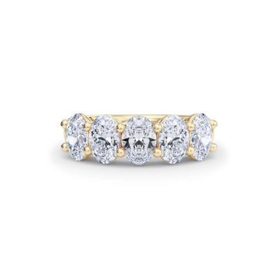 Lab Grown Diamond Five-Stone Anniversary Band in 14K Yellow Gold (3 ct. tw.)