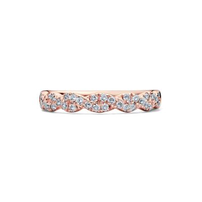 Lab Grown Diamond Twist Band in 10K Rose Gold (1/3 ct. tw.)