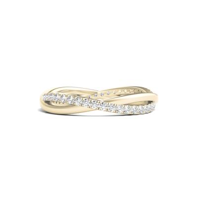 Diamond Infinity Twist True Eternity Band in 14K Yellow Gold (1/3 ct. tw.)