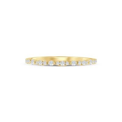 Lab Grown Diamond Stack Band in 10K Yellow Gold (1/7 ct. tw.)