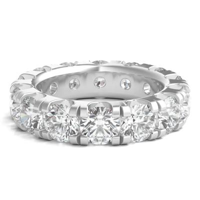 Round-Cut Diamond Eternity Band in 14k White Gold (7 ct. tw.)