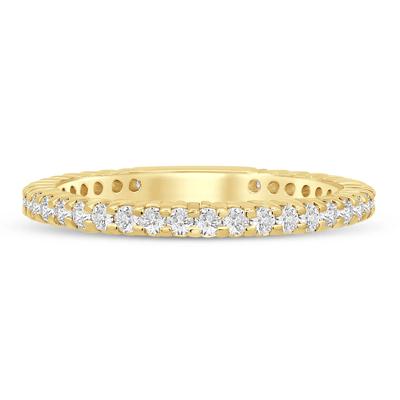 Round-Cut Sizeable Diamond Eternity Band in 14k Yellow Gold (1/2 ct. tw.)