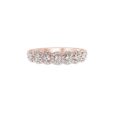 Diamond Anniversary Band with Seven Stones in 14K Rose Gold (1/2 ct. tw.)