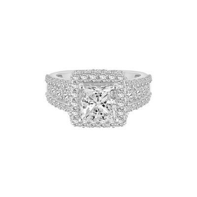 Lab Grown Diamond Engagement Ring in 10K White Gold (4 ct. tw.)