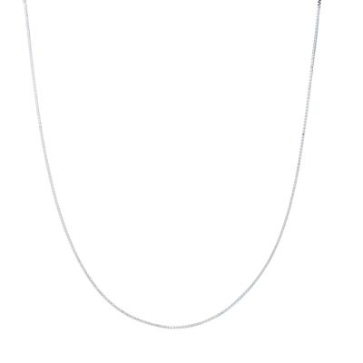 Box Chain in 14K White Gold, 20"