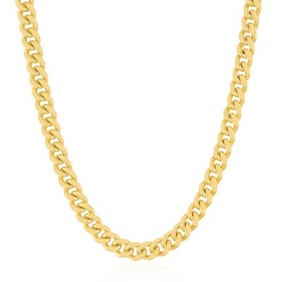 Men's Curb Chain in Vermeil, 5MM, 20"
