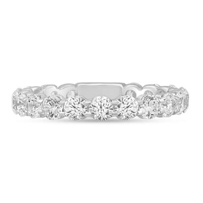 Round-Cut Sizeable Diamond Eternity Band in 14K White Gold (2 ct. tw.)