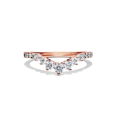 Lab Grown Diamond Contour Band in 14K Rose Gold (1/2 ct. tw.)
