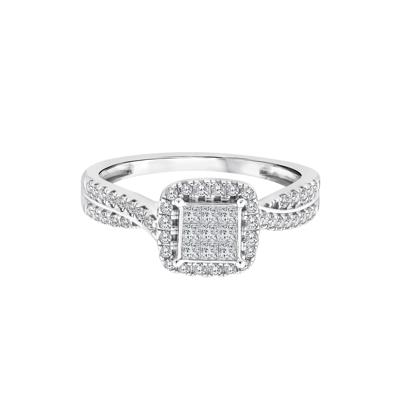 Diamond Composite Engagement Ring in 14K White Gold (1/2 ct. tw.)