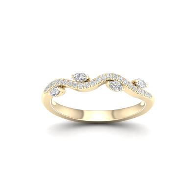 Diamond Vine Anniversary Band in 14K Yellow Gold (1/4 ct. tw.)