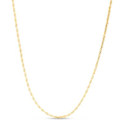 Rope Chain Necklace in 14K Yellow Gold, 1.5mm, 20”