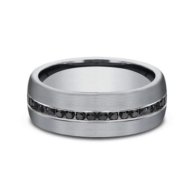 Men's 3/8 ct. tw. Diamond Band in Grey Tantalum