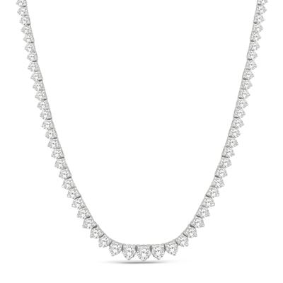 Lab Grown Diamond Riviera Necklace in 10K White Gold (10 ct. tw.)