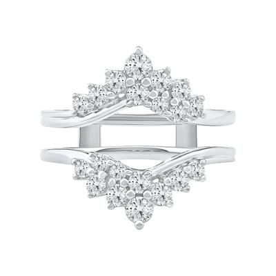 Lab Grown Diamond Chevron Insert in 14K White Gold (1 ct. tw.)