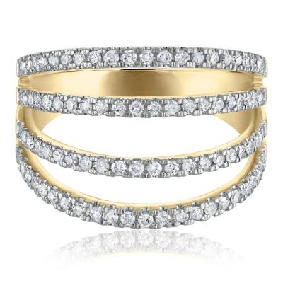Diamond Four-Row Band in 10K Yellow Gold (1/2 ct. tw.)