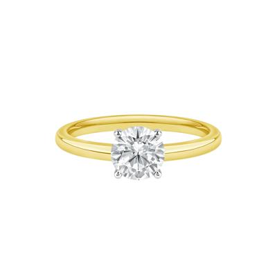 Diamond Round Solitaire Engagement Ring in 14K Yellow Gold (1 ct.)