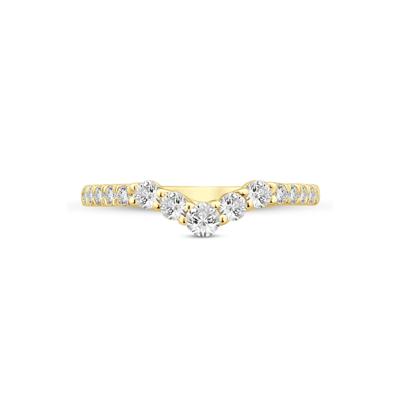 Lab Grown Diamond Contour Band in 14K Yellow Gold (1/2 ct. tw.)