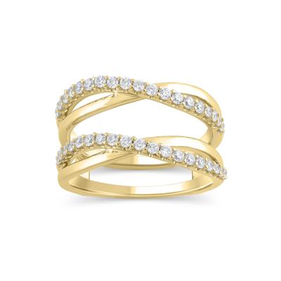 Diamond Twist Insert Ring in 14K Yellow Gold (1/2 ct. tw.)