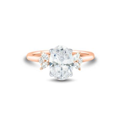 Lab Grown Diamond Engagement Ring in 14K Rose Gold & 14K White Gold (2 1/3 ct. tw.)