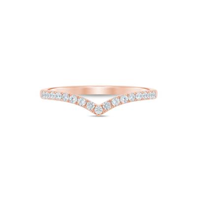 Diamond Contour Band in 14K Rose Gold (1/5 ct. tw.)