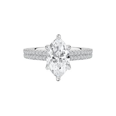 Morgan Lab Grown Diamond Engagement Ring in 14K White Gold (2 7/8 ct. tw.)