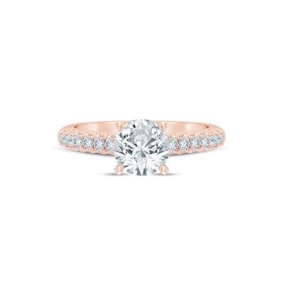 Lab Grown Diamond Semi-Mount Ring in 14K Rose Gold (1/2 ct. tw.)